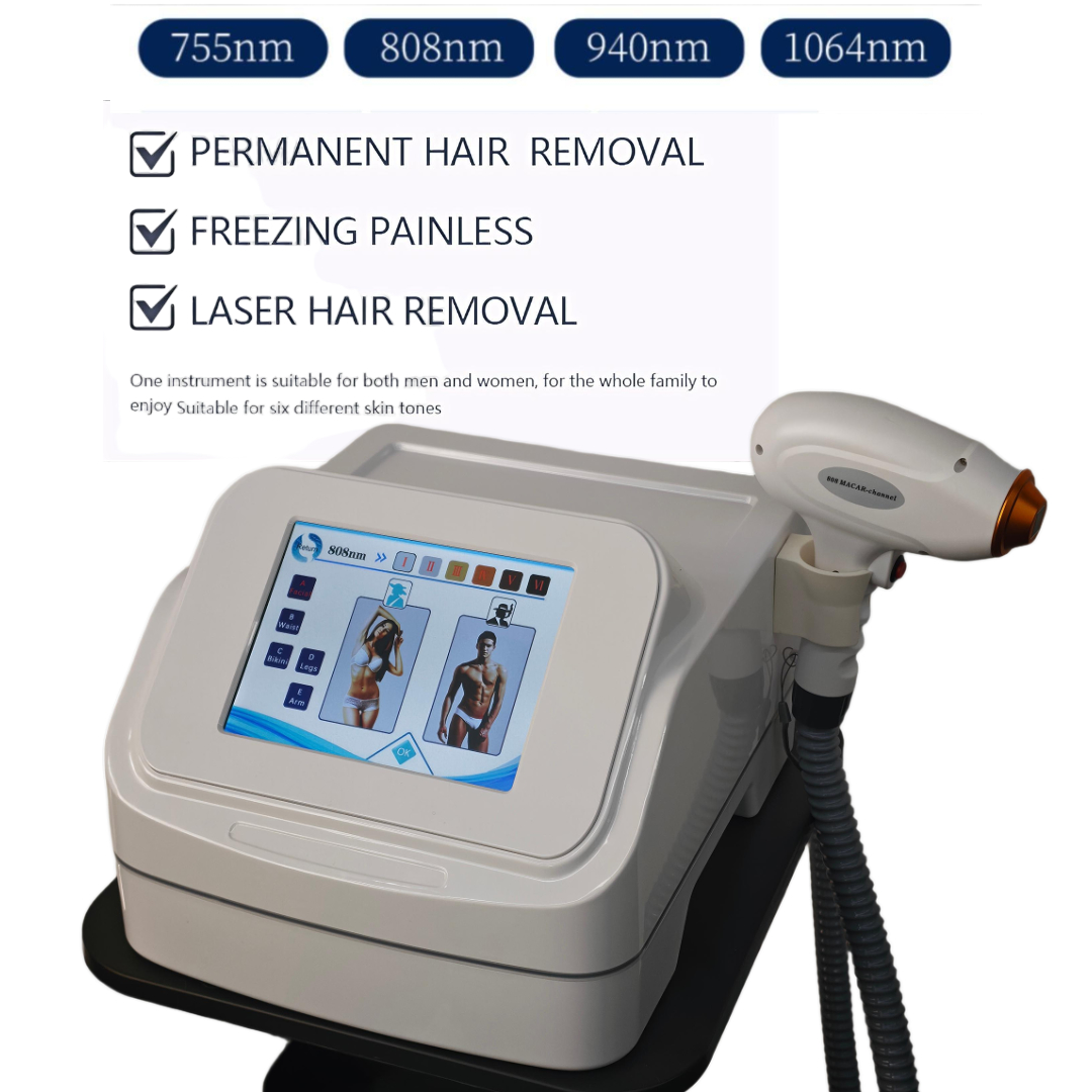 Industrial Laser Hair Removal Machine - Profesjonalna maszyna do depilacji laserowej diodą,