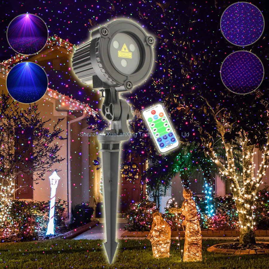 Industrial Laser Projector - ESHINY RG/RGB laserowe światło ogrodowe ruchome