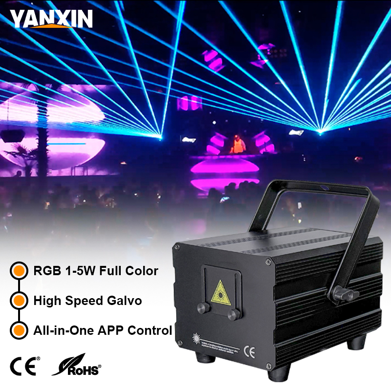 Laser RGB z animacją 5W, proje – Industrial Laser Projector recenzja i cena